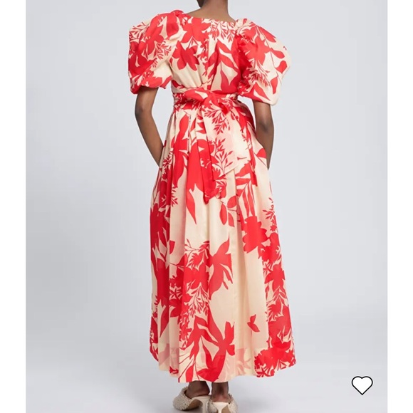 & Other Stories Voluminous Pleated Detail Maxi Dress - 6 - Picture 2 of 6